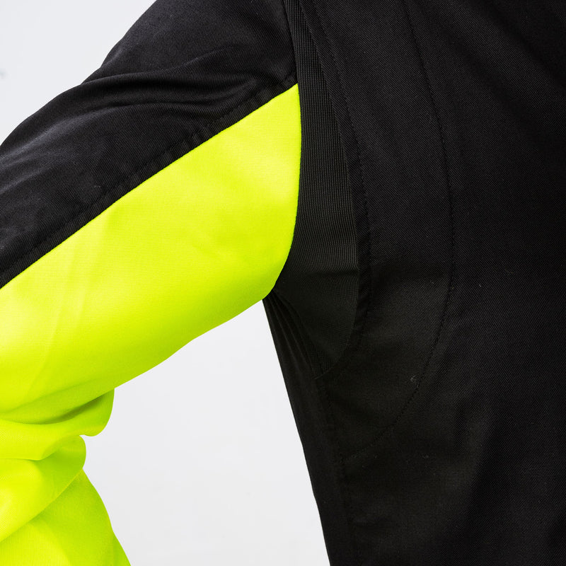 Sparco Rookie Karting Suit — Black/Fluo yellow