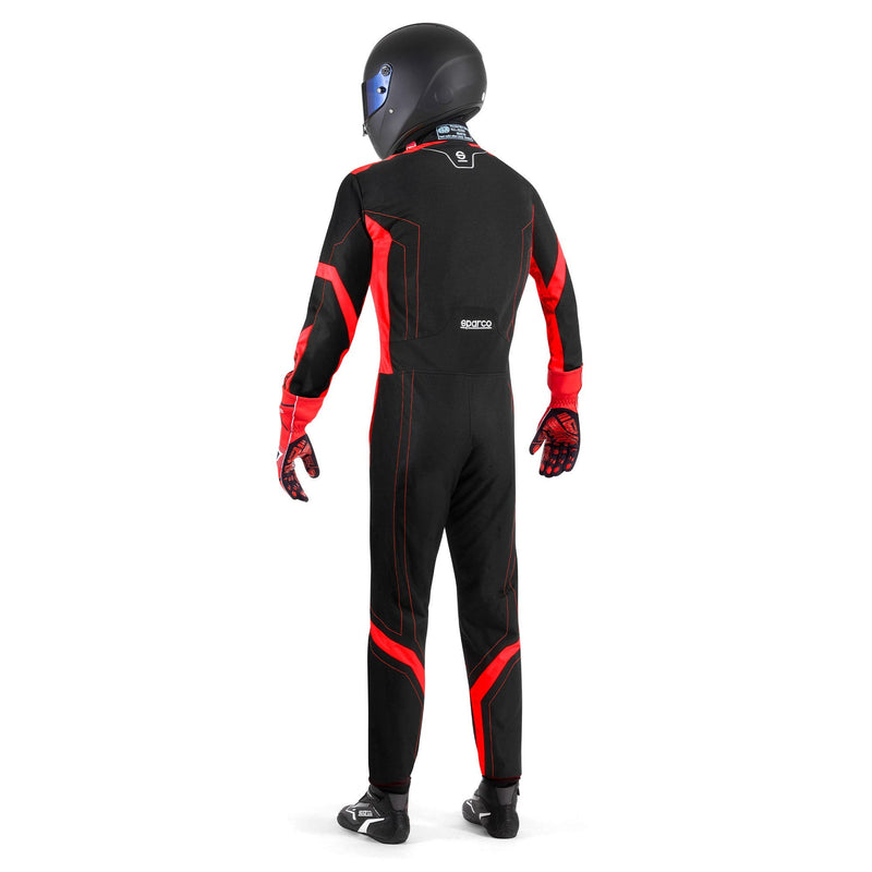 Sparco Thunder Advanced Karting Suit — Black/Red