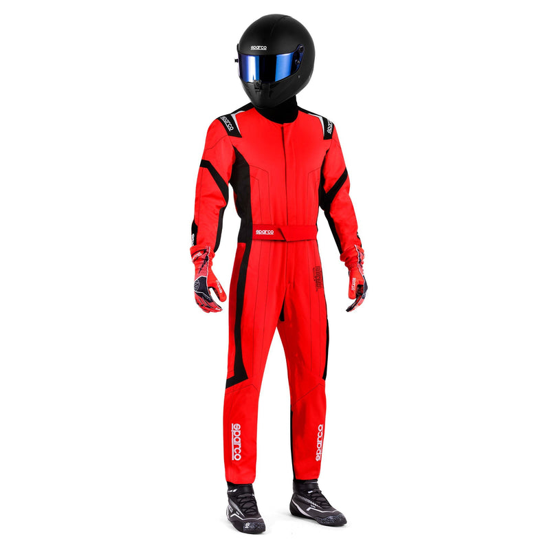 Sparco Thunder Advanced Karting Suit — Red/Black