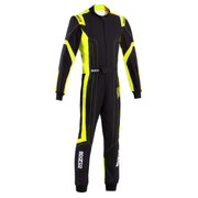 Sparco Thunder Advanced Karting Suit — Black/Fluo yellow