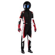 Sparco Kerb Advanced Karting Suit — Black/Red