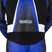 Sparco Prime-K Advanced Karting Suit — Electric Blue/White/Black