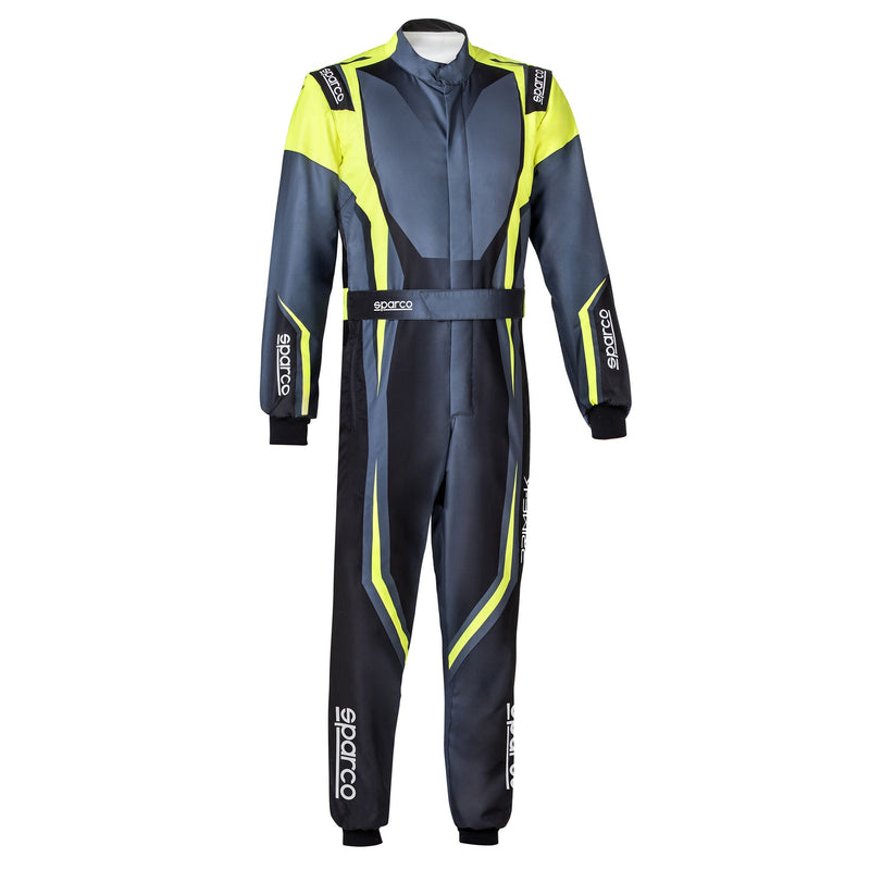 Sparco Prime-K Advanced Karting Suit — Black/Fluo yellow