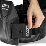 Sparco Pro Carbon Karting Rib Protector — Black
