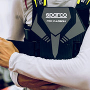Sparco Pro Carbon Karting Rib Protector — Black