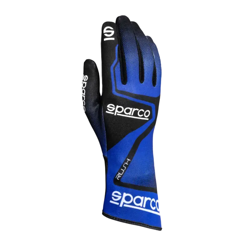 SPARCO RUSH FOR KARTING - Black / Blue / 4 - Karting Gloves
