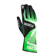 SPARCO RUSH FOR KARTING - Black / Fluor Green / 4 - Karting Gloves